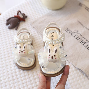 Cute Bow and Pearl Girls Sandals