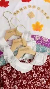 GAMIS ANAK RAYON ADEM BUNGA NAMI SERIES WARNA PURPLE BY ASYMAH