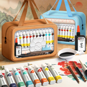 deli | Beginner 12 Colors Chinese Painting Set