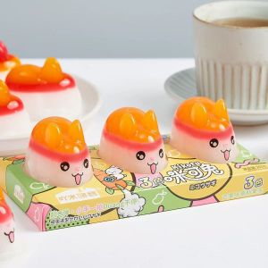 Strawberry Flavored Jelly Mousse Rabbit 243g Box Three Colors Cute Snacks Gelatinous Fruit Flavor Type Jelly Aimi Dake