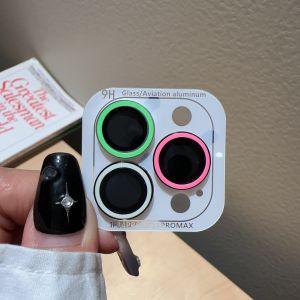 For IPhone 17 16 Pro Max Mixed color Noctilucent Lens Film 15 pro phone Lens Sticker 14Pro Rear Camera particle protective film