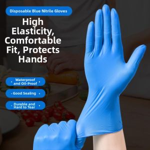 Disposable Food-grade Protection Nitrile Gloves 100 Pieces