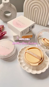 IMPLORA Healthy Glow Cushion | Lightweight Feels | UVA/UVB Protection | Medium To High Coverage | Full | Refill