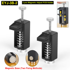 NEWACALOX Magnetic Helping Hand Soldering Third Hand Tool with Alligator Clips Flexible Metal Arms Electronic Repair Tool