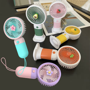 Portable Mini Fan Electric Fan Rechargable Fan Desktop Fans Travel Handheld Fan Portable HandyFan Cooling Fan For Outdoor Office Student With Mobile Phone Stand