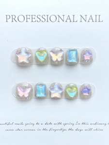 Kids Wear Armor Dopamine Candy Color XINGX Rhinestone Aurora Mocha Diamond Beauty Hand Wear Armor Short Cute