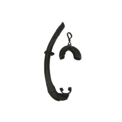 Free Full Silicone Snorkel Can Be Folded Arc-Bite Soft Comfortable Swimming Snorkel