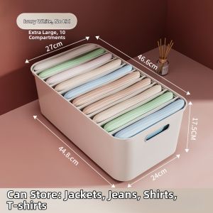 Clothing Organization Box With Cover Multifunctional Storage