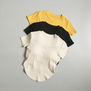 Padded Slim Fit Dry-Fit Short Sleeve T-Shirt
