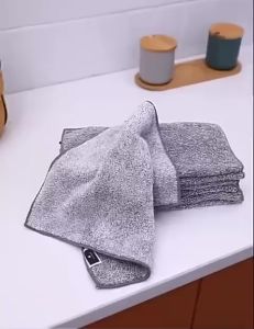 Khăn Lau Microfiber Đa Năng | Set 10 Cái | Lau Bếp Chén Bát Kính | Siêu Thấm Hút | Không Xơ | Nhanh Khô | Khăn Lau Gia Dụng