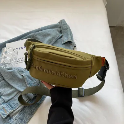 TSONG Tas pinggangWaist Fanny Pack untuk Pria Wanita Crossbody Waist Bag Pack Tas Sabuk Modis ritsleting tali dikepang untuk Perjalanan Berjalan Berlari Hiking Tahan Air Bersepeda 6221