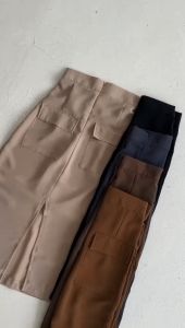 ELLEANO | Loona Skirt - Rok Slit Wanita - Cargo Skirt Polyester Premium