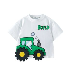 Lomitoo | Summer Cotton Cartoon Car T-shirt