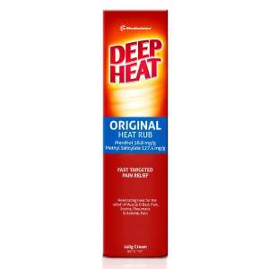 Deep Heat Pain Relief Cream for Muscle & Back Pain Strains Rheumatic and Arthritic Pain EXP: 02/2028 Original from Australia