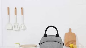 Elegant Curve Lunch Bag Waterproof Insulated Office Bag RH2421
