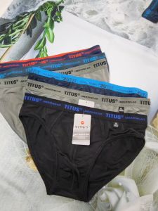 Combo 5 và 10 Quần Lót Nam TITUS Thun Lạnh Thông Hơi Bản Lưng Nhỏ (Size 40-90 Kg) 300 Nam Chất Vải Mềm Mại Thông Thoáng Dễ Chịu  - Đồ Lót Quỳnh Anh