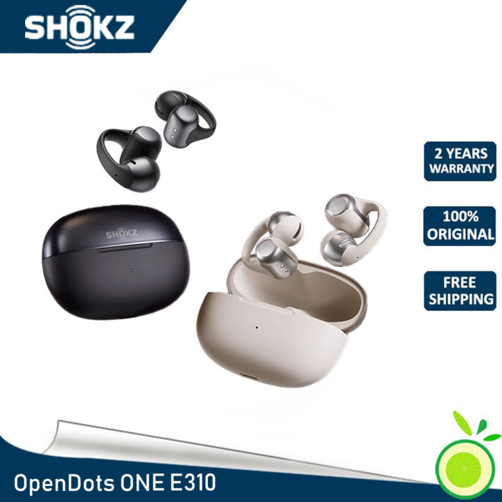 Shokz OpenDots ONE E310 titanium ring ear clip Bluetooth sports headset 6.5g, AI intelligent identification, super battery life support fast charging support wireless charging, IP54 protection waterproof and dustproof, dual-device connection.