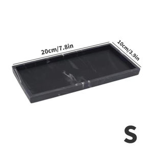 1Pc Bathroom Vanity Silicone Tray Rectangular Dish Soap and Sponge Holder Vanity Perfume Organizer Makeup Ring Storage Tray Home Essentials Home Decor Home Furniture