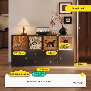 MEISD | Kệ Kallax Mô-đun Gỗ Rắn