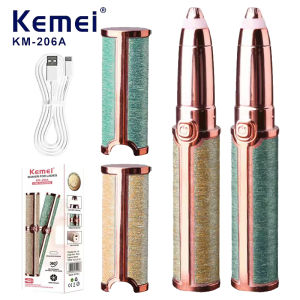 Kemei | KEMEI KM-206A Electric Eyebrow Trimmer Makeup  Eye Brow Epilator Mini Shaver Razors Portable Facial Hair Remover Women Depilator