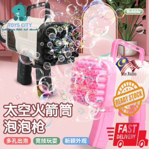 Ready Stock 44 Holes Bubble Machine/Angle Bazooka Bubble Gun/pistol buih/Bubble