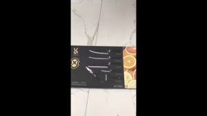 Bộ Dao Nhà Bếp 6 Món EVERRICH Gồm Kéo Dụng Cụ Gọt Vỏ Tay Cầm Chắc Chắn