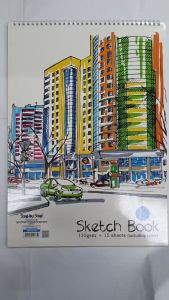 CP/STEP BY STEP A3 Buku Lakaran dengan Binding Comb / Sketch Pad 135gsm 15s With Binding Comb