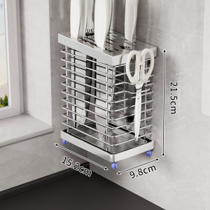 evesigar | Stainless Steel Tabletop Cutlery and Knife Storage Rack