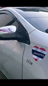 สติกเกอร์ธงไทย สติกเกอร์ธงชาต ธงชาติไทย ติดรถยนต์ มอเตอร์ไซค์ กระบะ บ้าน หน้าต่าง ป้ายธงชาติไทย 3M PVC thailand flag sticker สติ๊กเกอร์ติดรถ