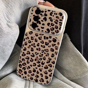 Fashion Leopard Phone Case For Samsung S25 FE S26 Ultra S24 S23 Plus A57 A56 A55 A54 A26 A37 A27 A17 A16 A36 A07 Leather Cover