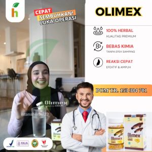 Kapsul Olimex Minyak ALBUMIN Ikan Gabus Atasi Luka Pasca Operasi Caesar Bernanah Cepat Kering