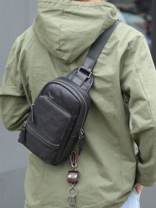 WANYE | Genuine Soft Leather Chest Bag For Multiple Occasions Large Capacity