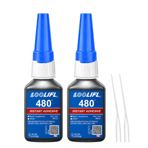 LOOLIFL | 480 Instant Glue Black Toughened Type Waterproof Strong Rubber Glue for Automobile Motorcycle Tyre Crack Scratch Damage Repair