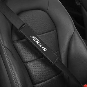 2Pcs For Ford Focus 4 3 2 MK4 MK3 MK2 2012 2014 2015 2016 2017 2018 Nappa Car Leather Seat Belt Covers Interior Car Accessories