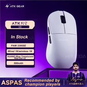 ATK U2 V2 Mini Ultimate Tri-model Wireless Gaming Mouse Dual8KHz 500mAh Lightweight PAW3950Ultra Ergonomic Custom E-sports Mouse
