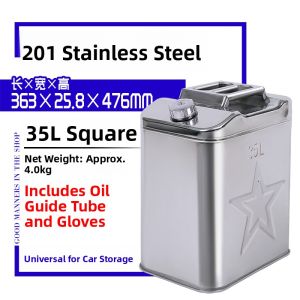 HUANGJIAYUTAN | Thickened 304 Stainless Steel Gasoline Tank