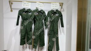 Halloween Career Occupation Air Force Performance Pilot Astronaut costume for kids Cosplay Space Heroic One Piece Flight Suit Uniform