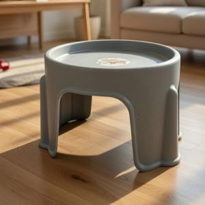 MULTI-PURPOSE PLASTIC STOOL FOR HOME BATHROOM GARDEN & OFFICE – MODERN LIGHTWEIGHT STOOL WITH STRONG DURABLE DESIGN WIDE ROUND SEAT STABLE LEGS EASY TO CLEAN SURFACE & SPACE-SAVING COMPACT SIZE – PERFECT FOR EVERYDAY USE 18