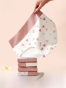 MiiOW | High Waist Cotton Underwear For Girls Triangle Shorts Development Period Antibacterial Large Size Student Sweet Style MiiOW