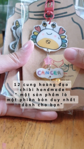 Móc Khóa 12 Cung Hoàng Đạo HANDMADE CHI BI CUTE
