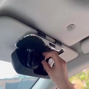 Car Glasses Box Portable Car Sunglasses Holder In The Car Driving Glasses Holder Eyeglass Case Sun Visor Car Lenses Holder