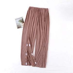 Full-Open Type Modal Nursing Shorts Summer Bed-Free Elderly Hospital Gown Fracture Postoperative Rehabilitation Acupuncture Therapy