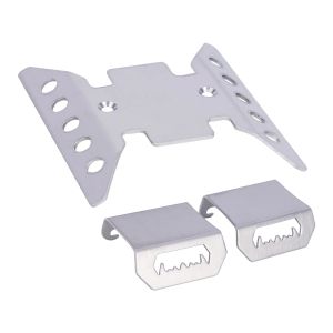 Stainless Steel SCX10 III Axle Protector Skid Plate Chassis Armor for 1/10 RC Crawler Car CJ7 (AXI03008) Upgrade Parts