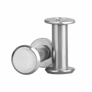 OPPU | Stainless Steel Interlocking Screw Rivet 11-character Flat Head