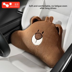 HELLOLEIBOO | Car Seat Backrest Cushion Driver Seat Neck Support Headrest Long Time Driving Lumbar Protection Women Driver Essential Tool