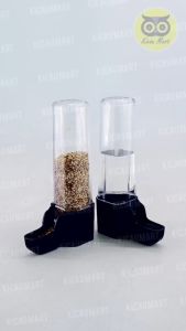 Kicau Mart Cepuk Tabung Panjang & Wadah Tempat Pakan Makanan Milet Millet Minum Minuman Burung Lovebird CKTPJG