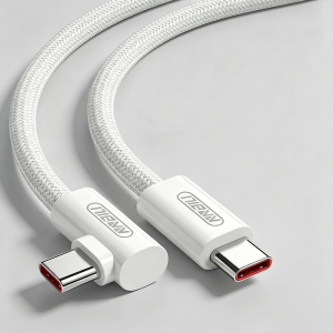 Cáp Sạc Nhanh USB C Sang USB C NNBILI 100W Dây Dữ Liệu Type C Bện 90 Độ Dành Cho iPhone 17 iPad MacBook Pro Xiaomi Samsung Huawei