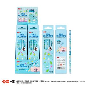 One Right Unicorn HB Pencil Childrens Cartoon with Eraser Hexagonal Triangle Wood Bar Primary School Special Kindergarten