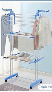 Household Foldable Towel Drying Rack Height 170cm landing Roller Suitable Baby Clothes Barber Beauty Car Wash Shop