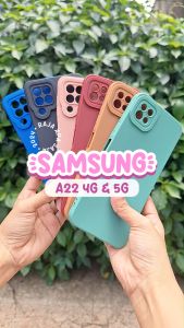 Soft Case Samsung A22 4G 5G Casing Silicon Silikon Silicone Cover Sopkes Sofcase Sofkes Kesing Cashing Galaxy A 22 Pro Cam